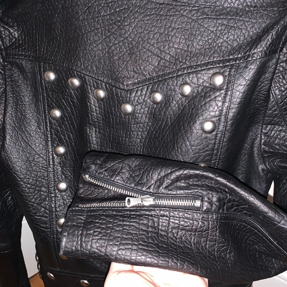 BELLE VERE - GENUINE LEATHER MOTO JACKET BLACK SM - Picture 12 of 12